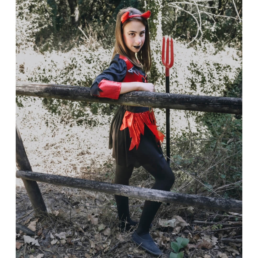 Girls Warrior She Devil Costume