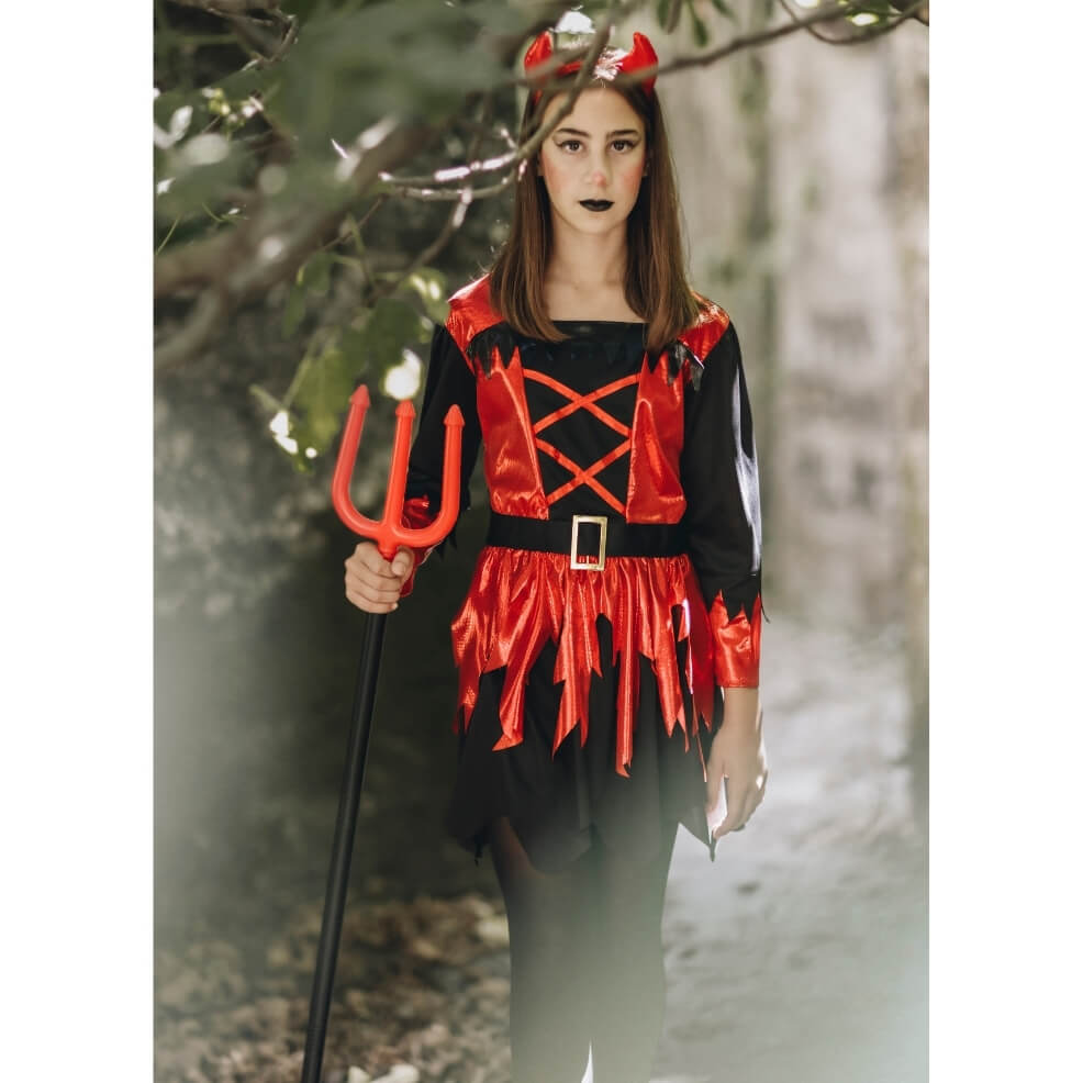 Girls Warrior She Devil Costume