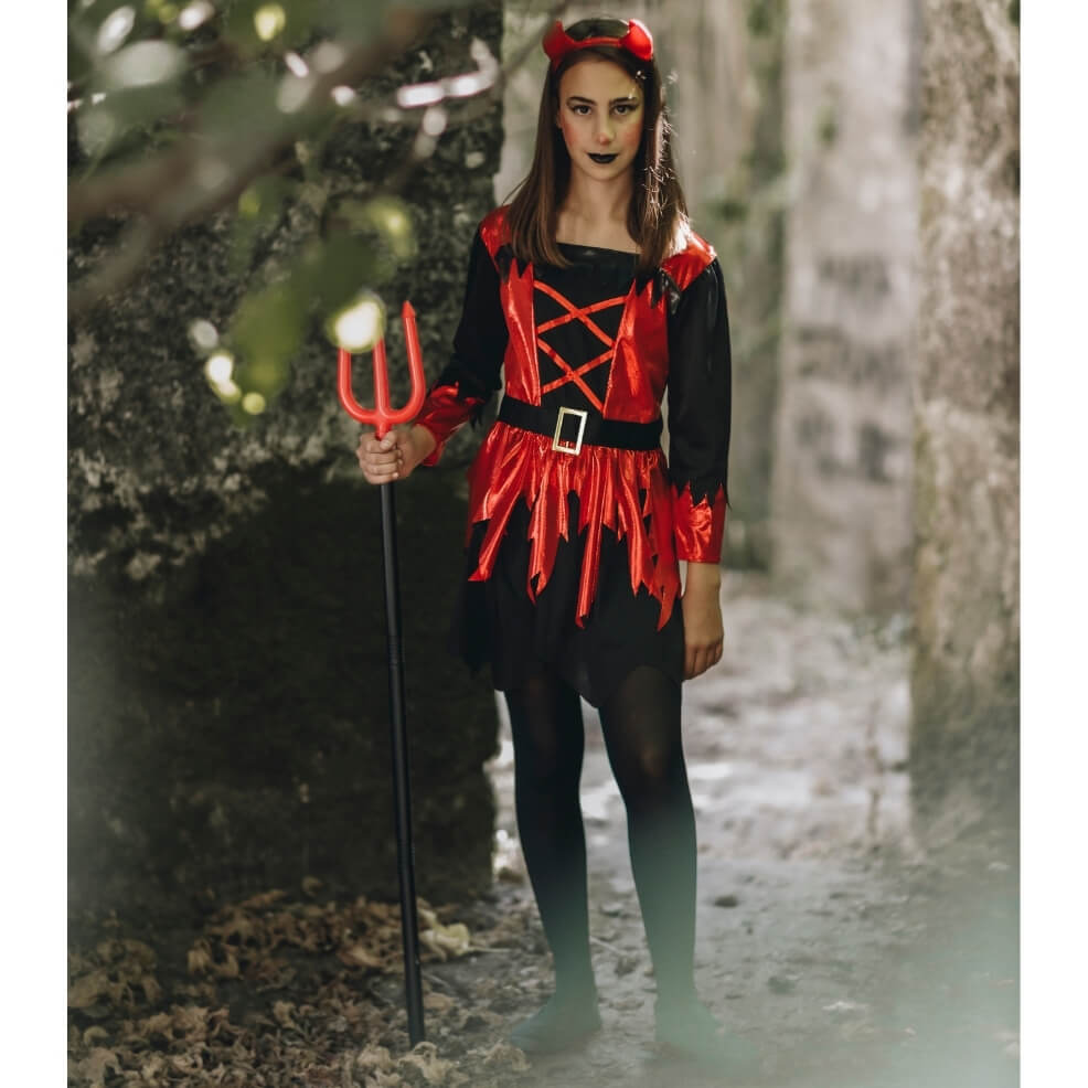 Girls Warrior She Devil Costume
