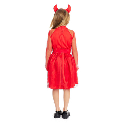 Girls Red She Devil Costume