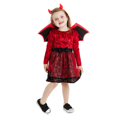 Girls Devil Trident Costume