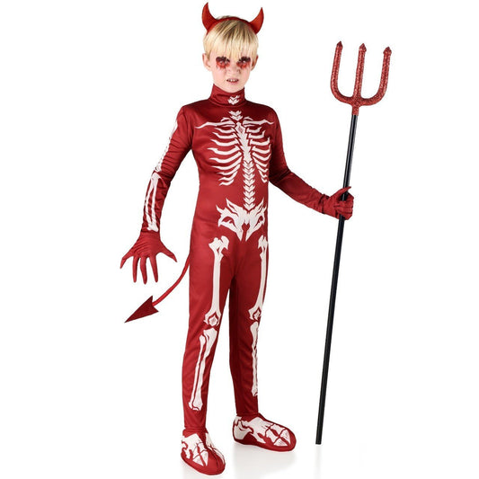 Kids Skeleton Devil Costume