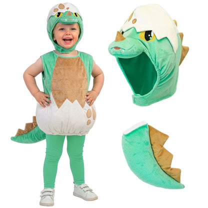 Baby Green Dinosaur Eggshell Costume