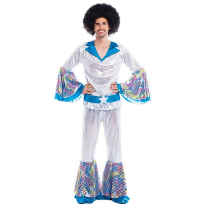 Mens Deluxe Disco Abba Costume