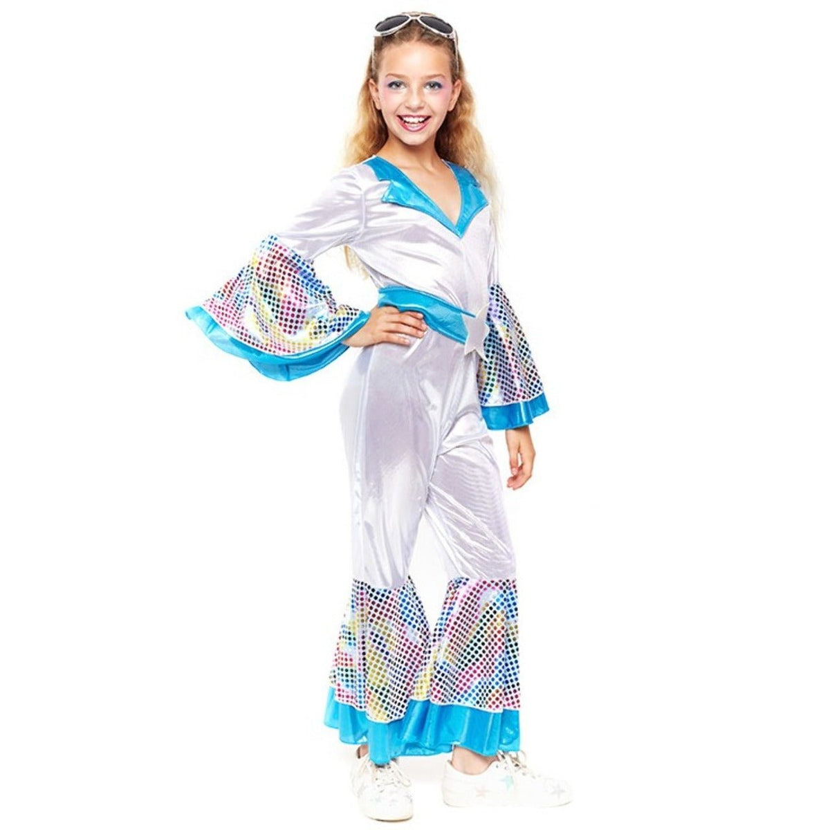 Girls Deluxe Disco Abba Costume