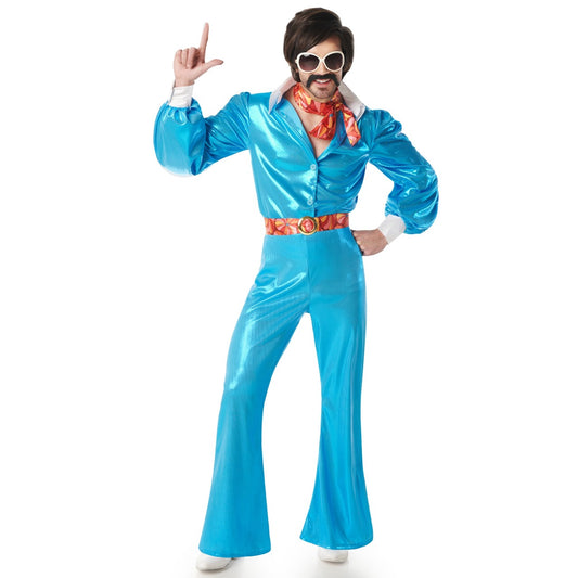 Mens 70s Floral Disco Costume