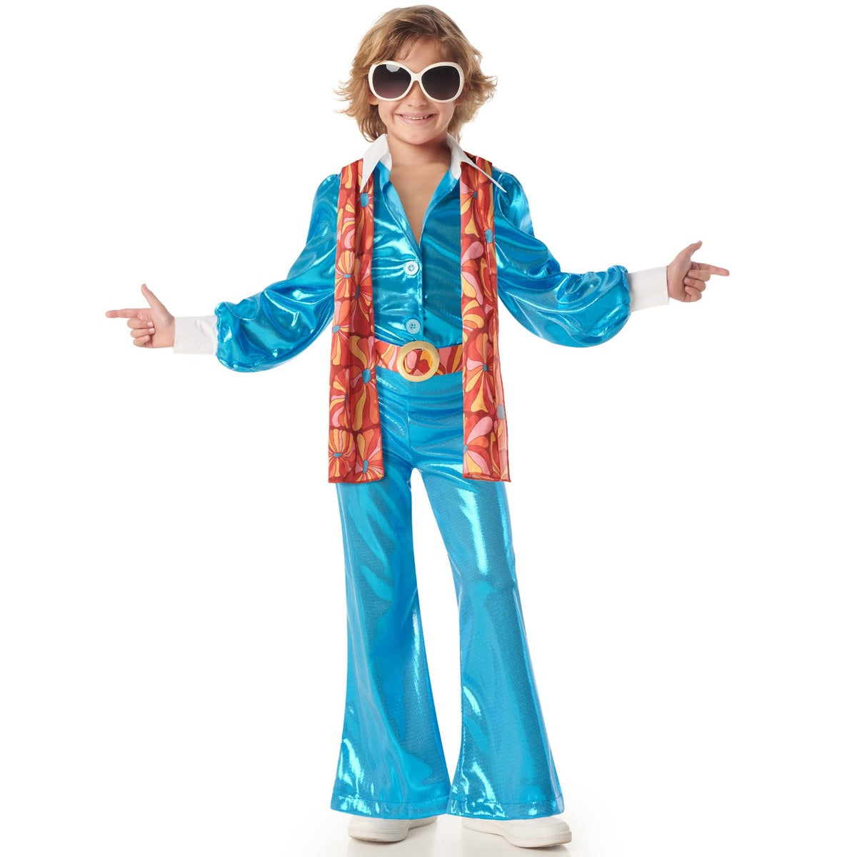Boys 70s Floral Disco Costume