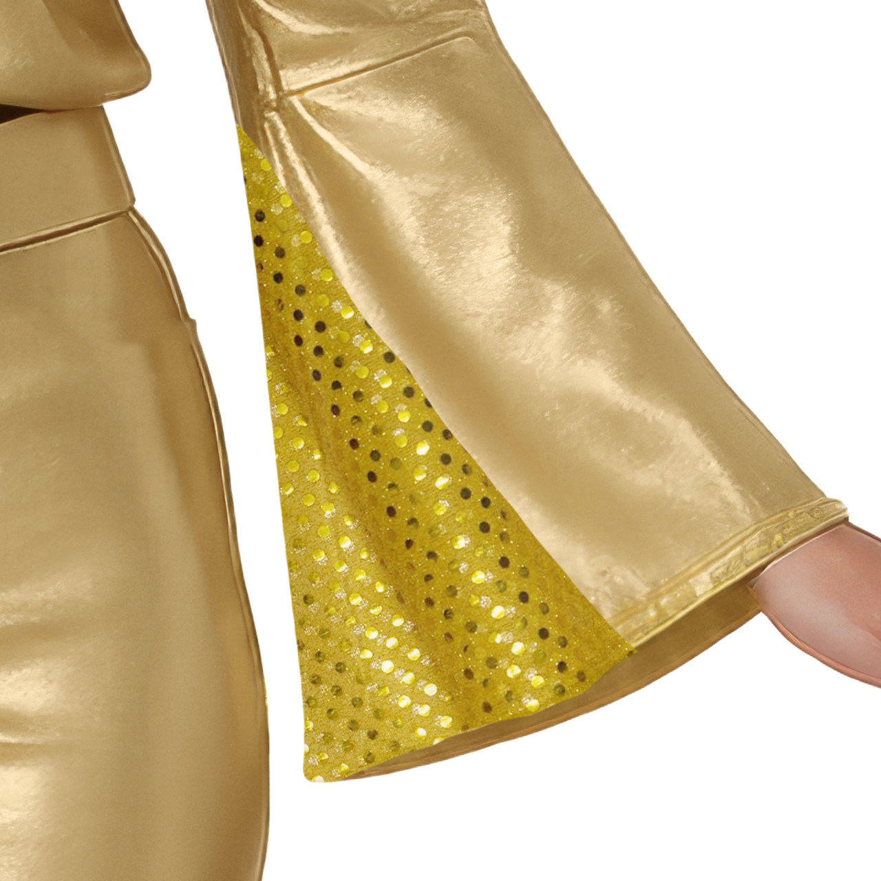Womens Gold Disco Costume