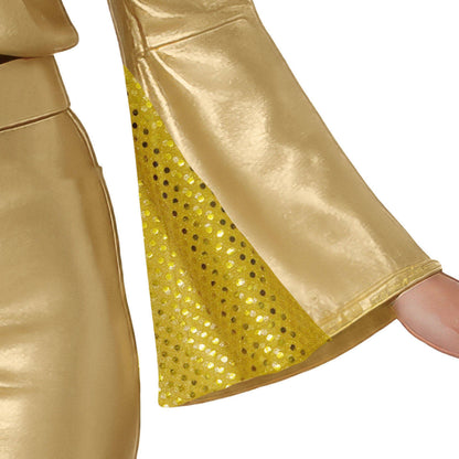 Womens Gold Disco Costume