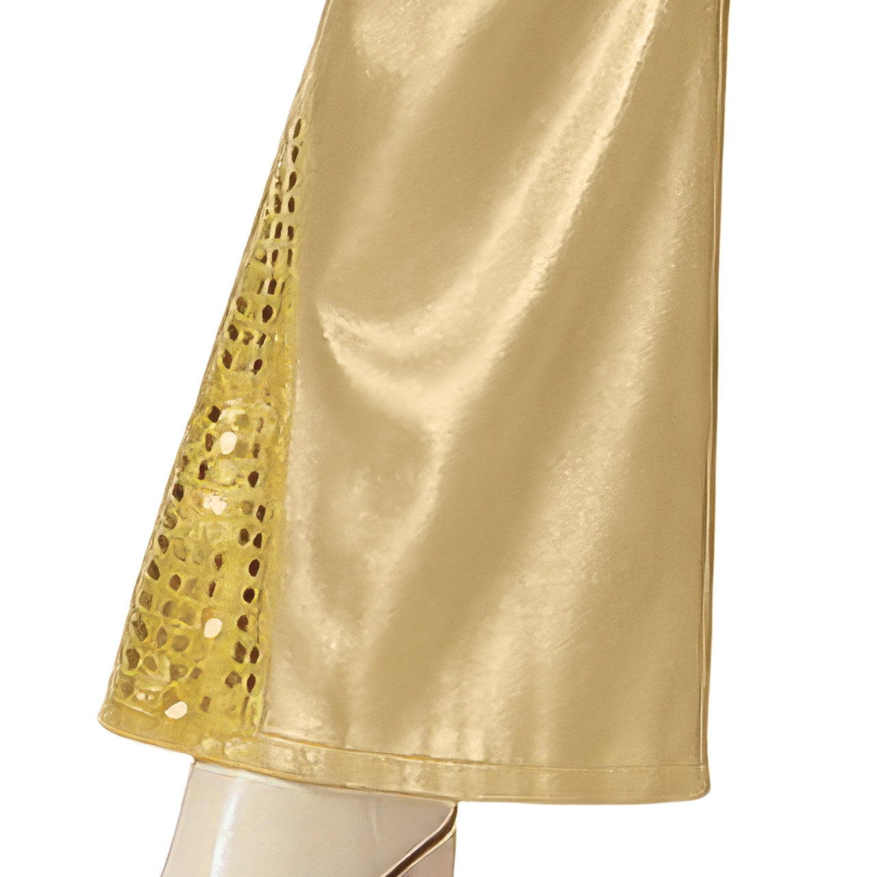 Womens Gold Disco Costume