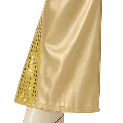 Womens Gold Disco Costume