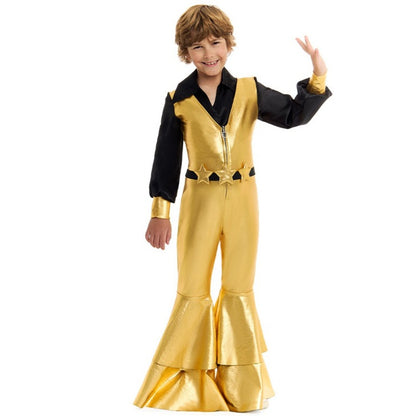 Boys Gold Disco Costume