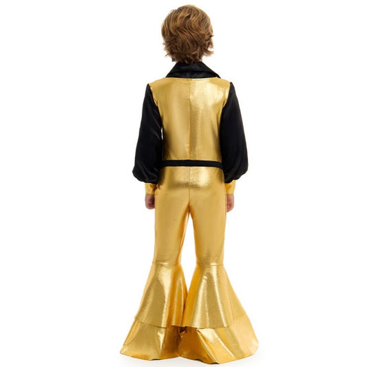 Boys Gold Disco Costume