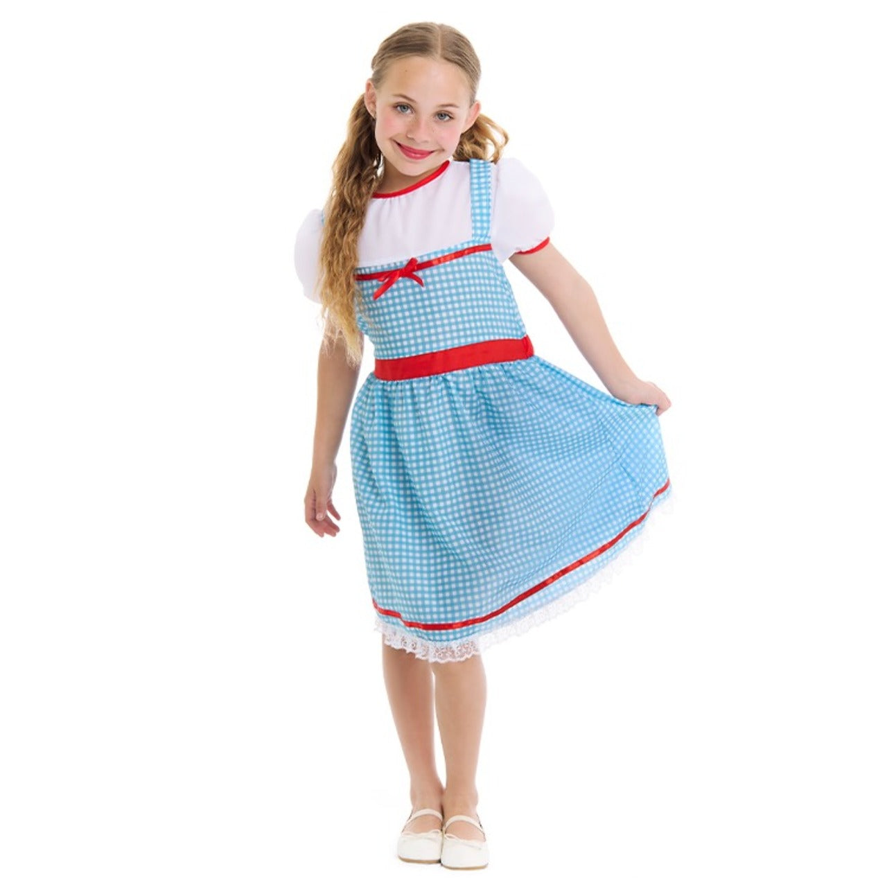 Girls Dorothy Checked Costume
