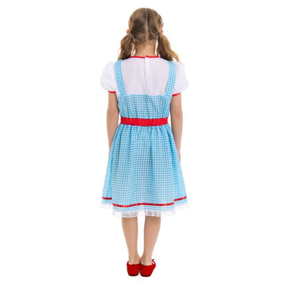 Girls Dorothy Checked Costume