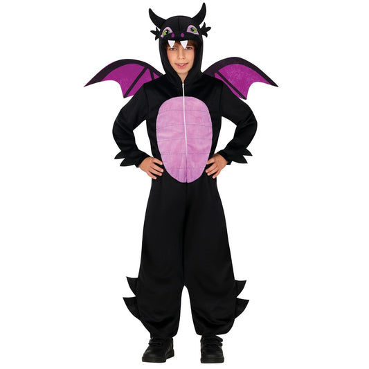 Kids Black Dragon Wings Costume