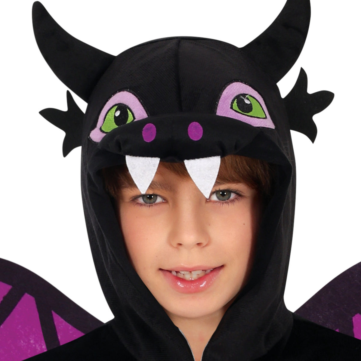 Kids Black Dragon Wings Costume