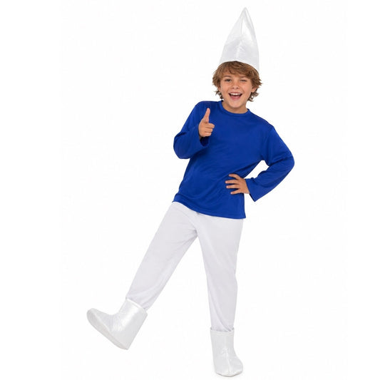 Kids Blue Elf Costume with Booties