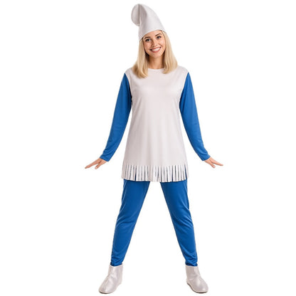 Womens Blue Elf Costume with Booties