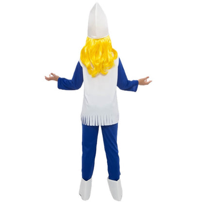 Girls Blue Elf Costume with Booties