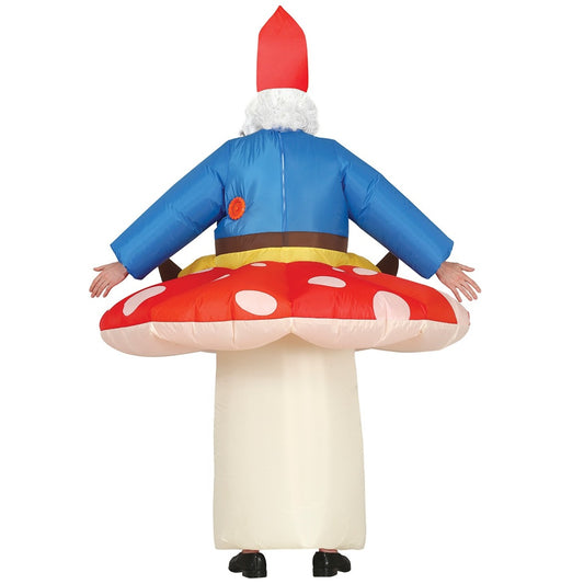 Adult Inflatable Mushroom Ride On Elf Costume