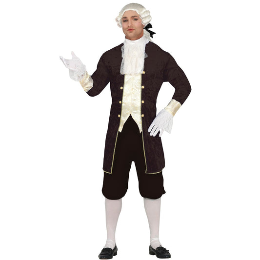 Mens Brown Baroque Duke Costume