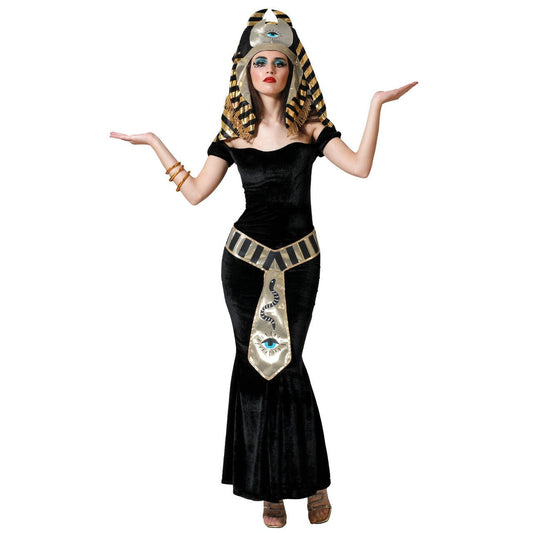 Womens Black Egyptian Cleopatra Costume
