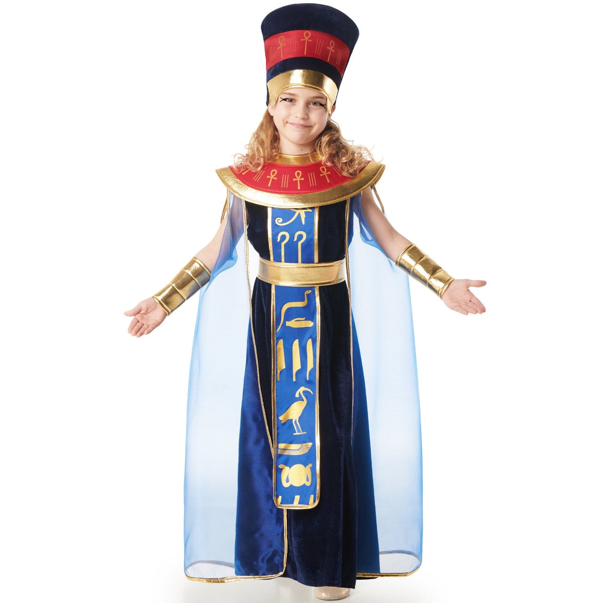 Girls Blue Egyptian Pharaoh Costume