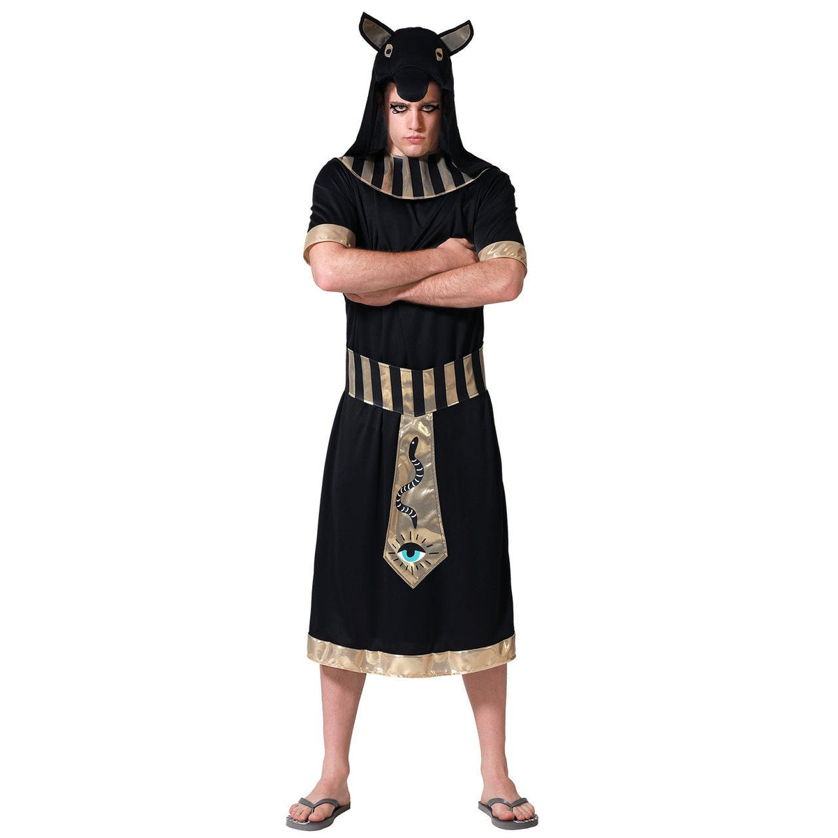 Mens Black Anubis Egyptian Costume