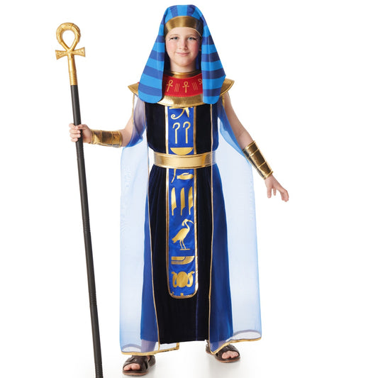 Boys Blue Pharaoh Egyptian Costume