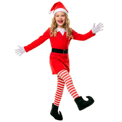 Girls Fun Christmas Elf Costume