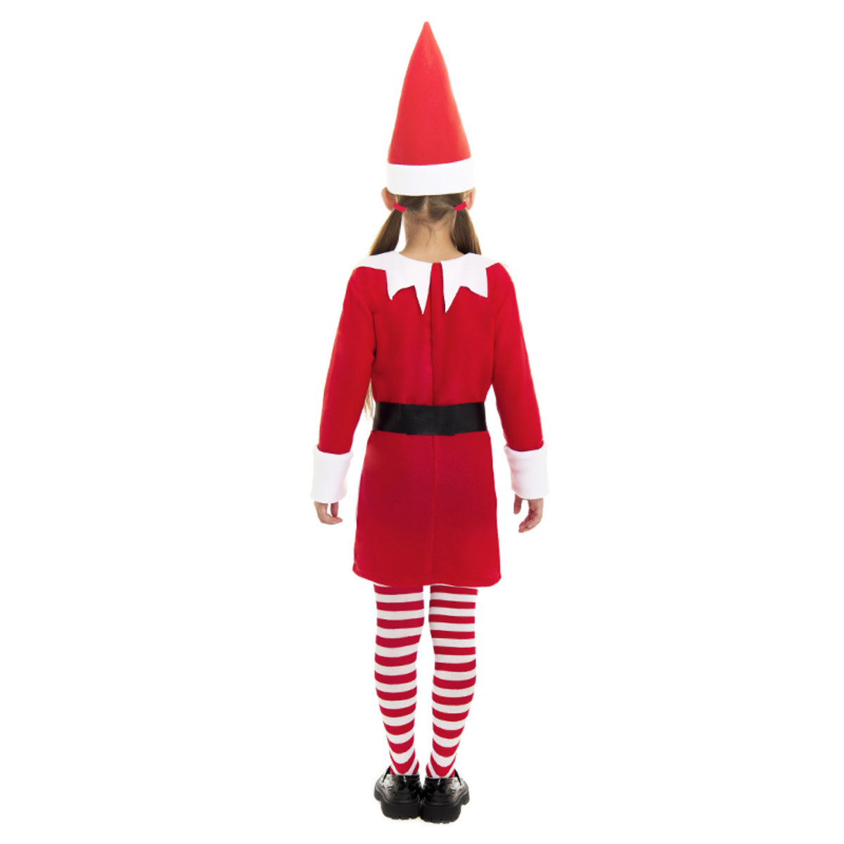 Girls Red Christmas Elf Costume
