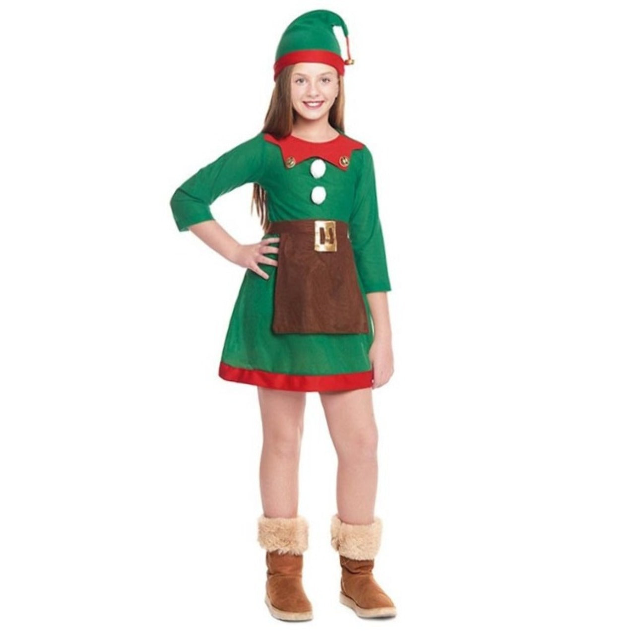 Girls Christmas Elf Costume