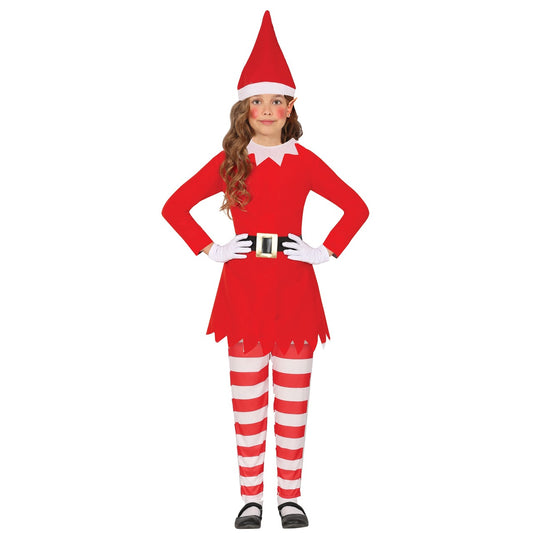 Girls Naughty Christmas Elf Costume