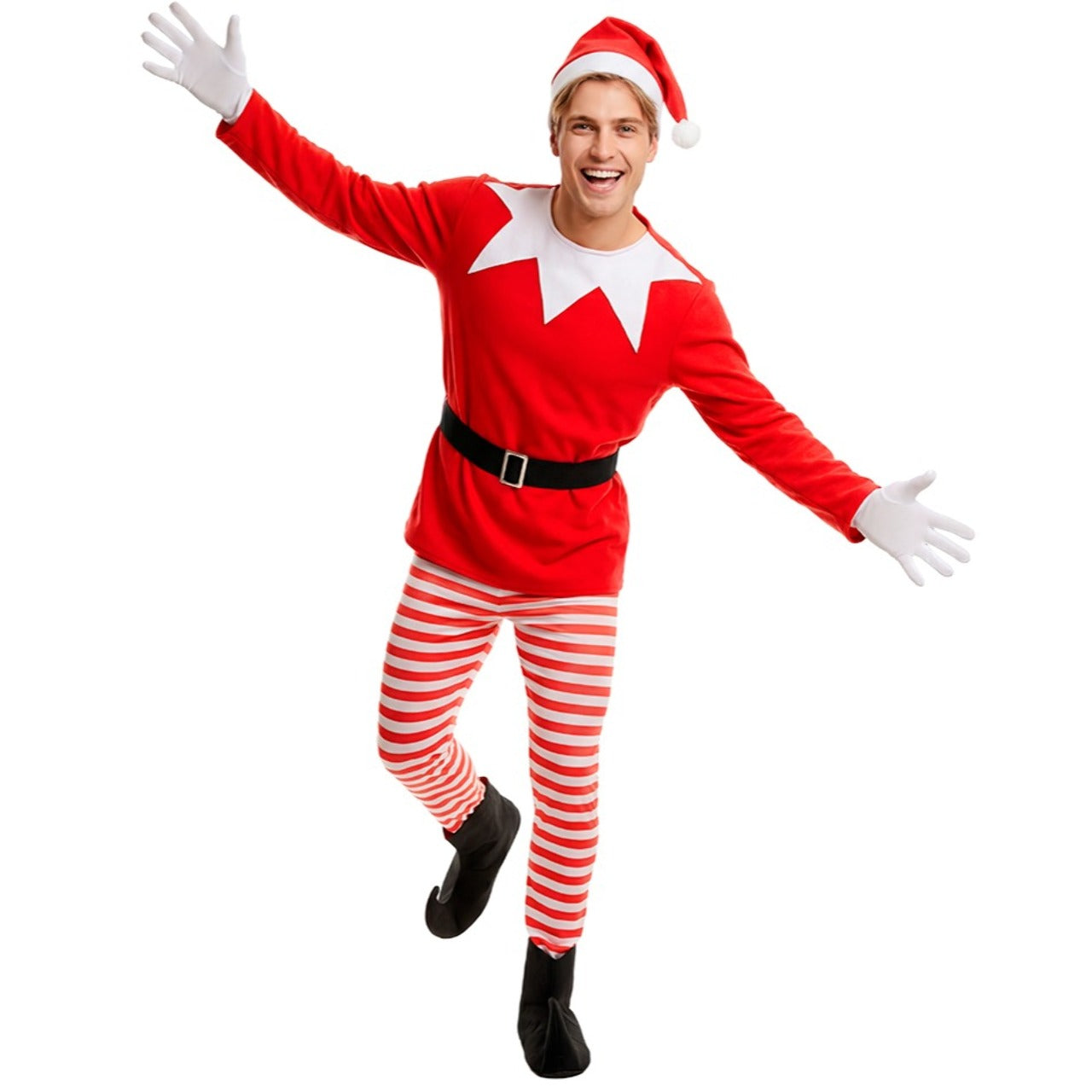 Mens Fun Christmas Elf Costume
