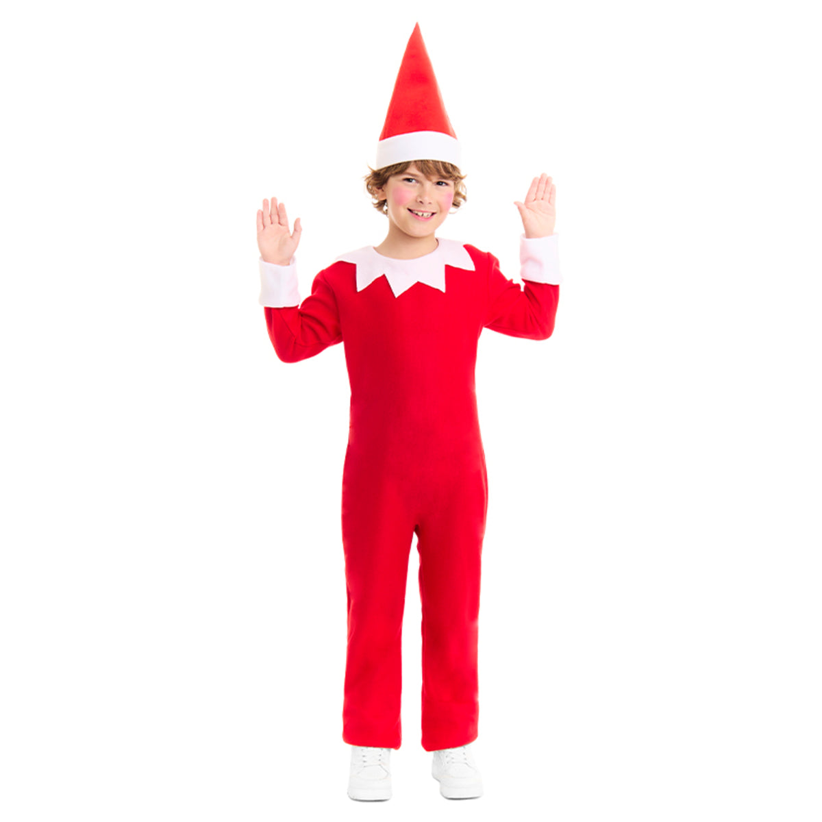Kids Red Christmas Elf Costume