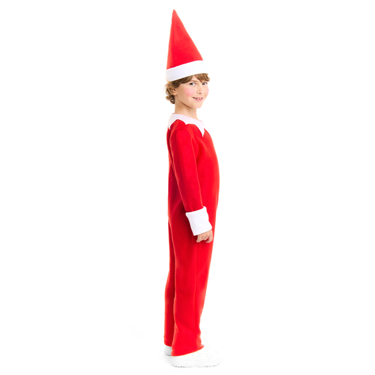 Kids Red Christmas Elf Costume