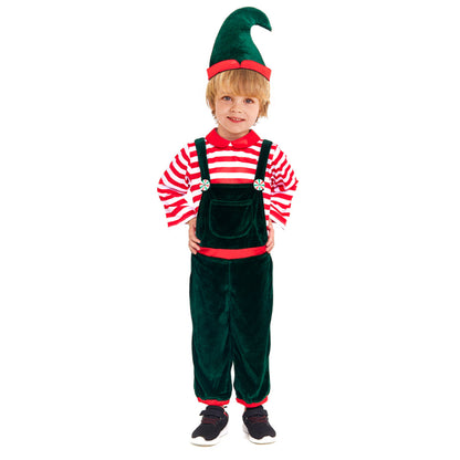 Boys Striped Elf Costume