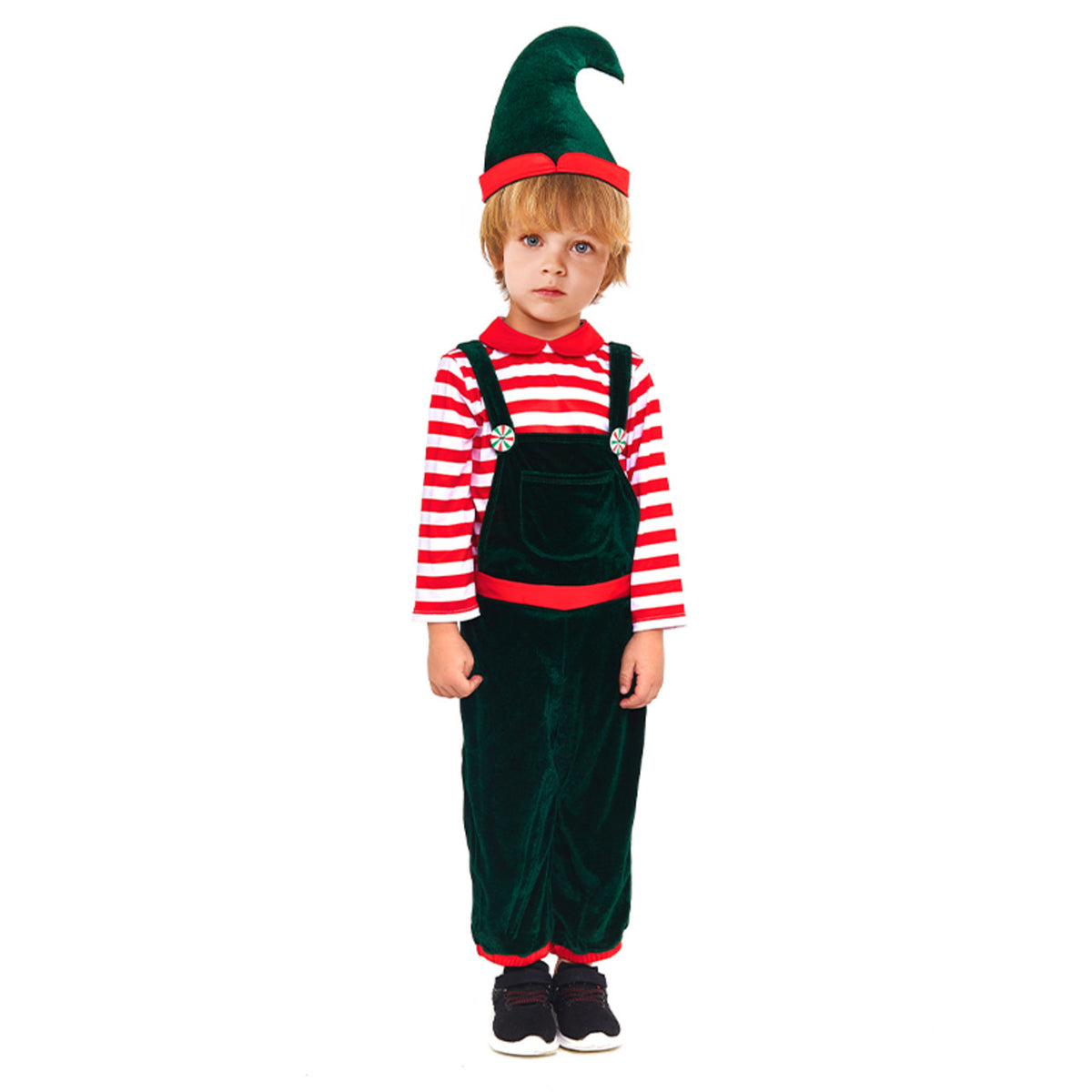 Boys Striped Elf Costume