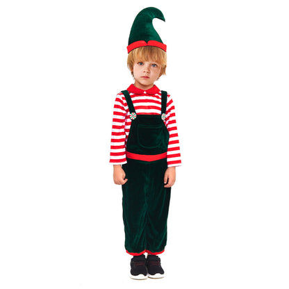 Boys Striped Elf Costume