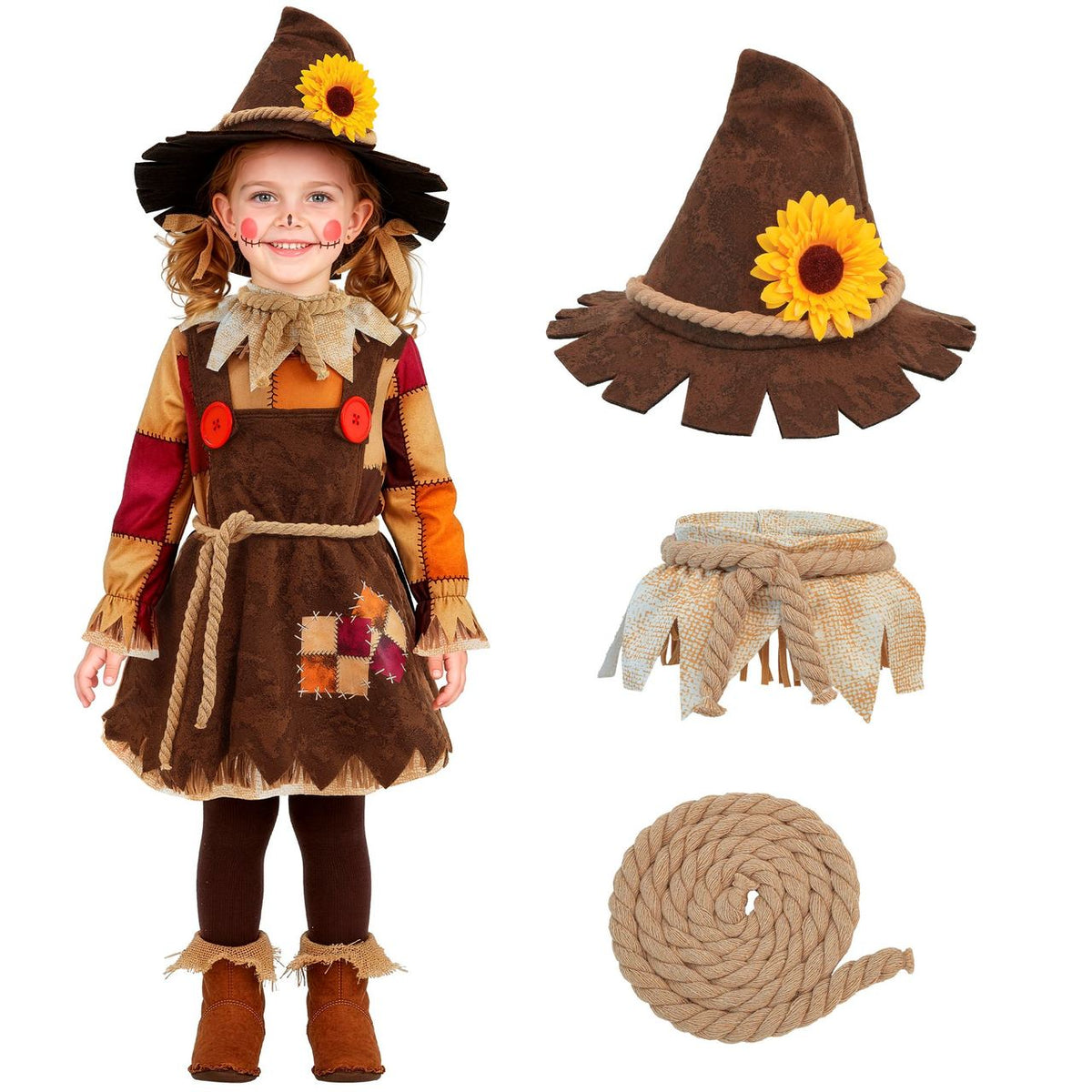 Baby Checked Scarecrow Costume
