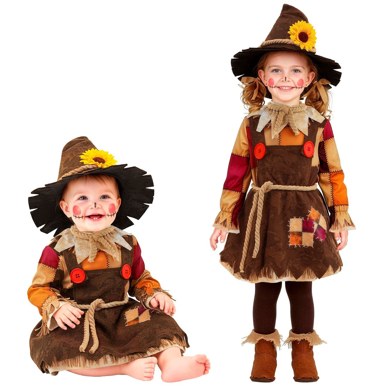 Baby Checked Scarecrow Costume