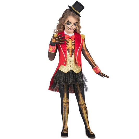 Girls Skeleton Ringmaster Costume