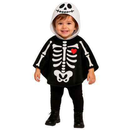 Baby Skeleton Poncho Costume
