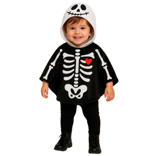 Baby Skeleton Poncho Costume