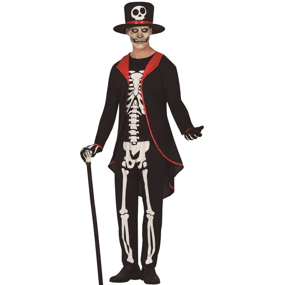 Mens Skeleton Tuxedo Costume