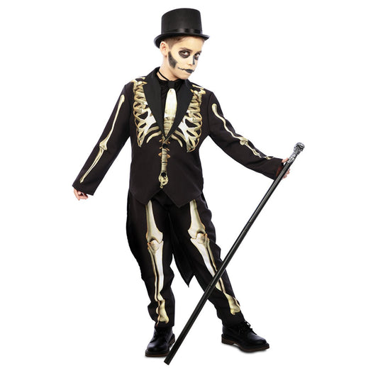 Boys Skeleton Suit Costume
