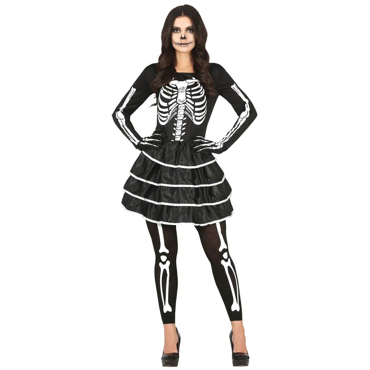 Womens Skeleton Dress Costume