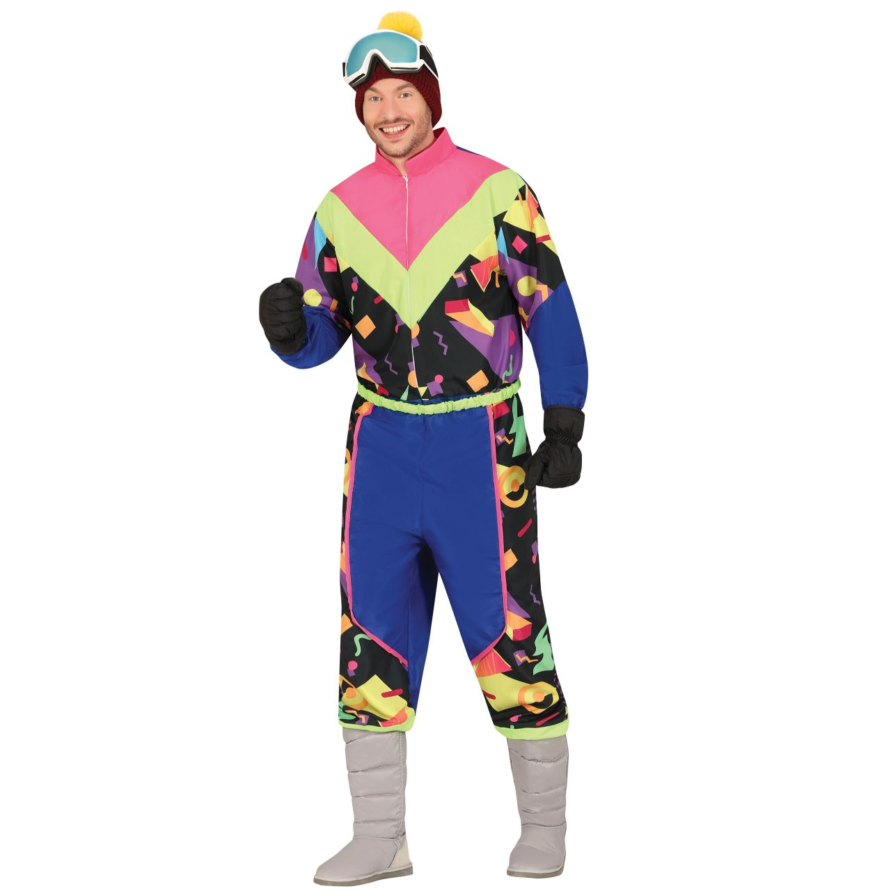 Mens Multicolour Ski Costume