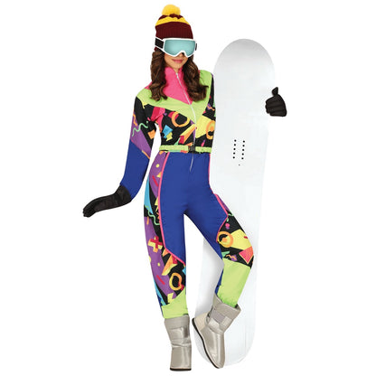 Womens Multicolour Ski Costume